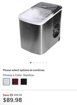  FRIGIDAIRE - Stainless Steel Countertop Ice Maker