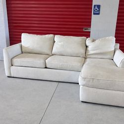 Kevin Charles Beige Sectional Sofa + Queen Bed