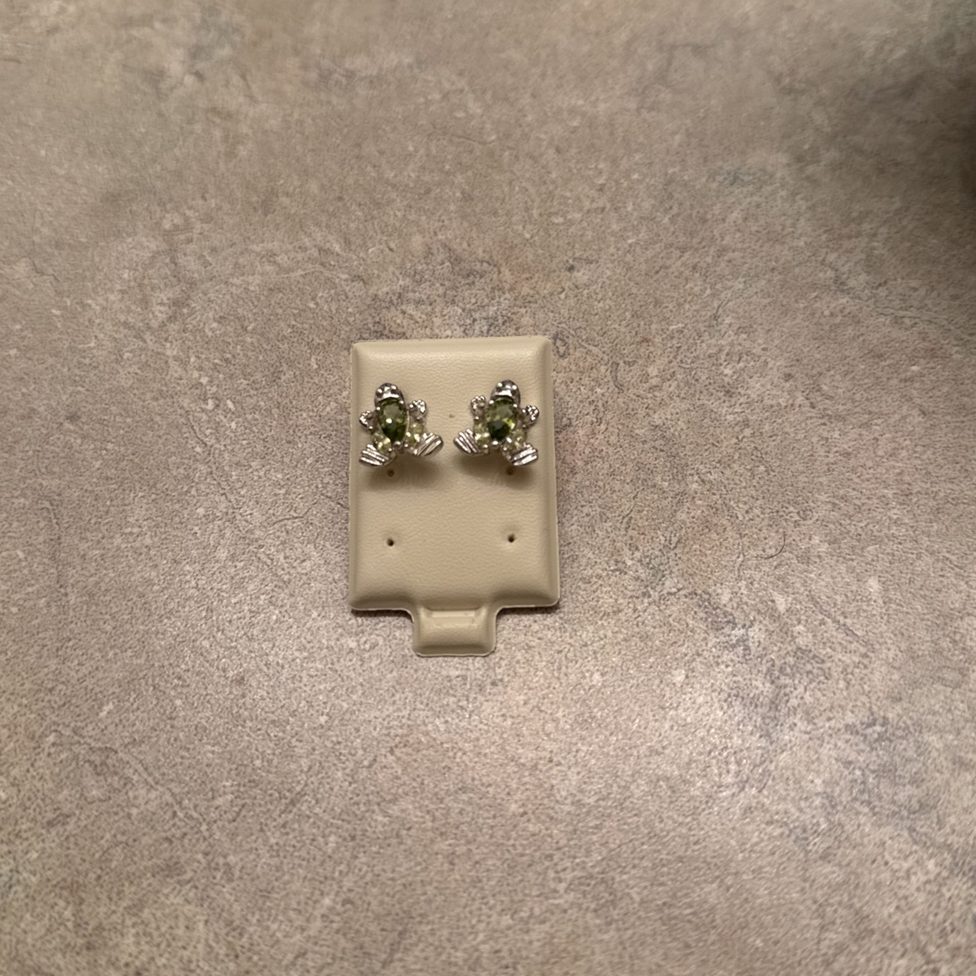 Sterling Silver Emerald Frog Earrings I’ve Worn Them Once I Think They Are Cute. They Are Just Not My Style. They’re A Little Too Big For Me.