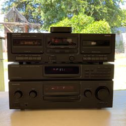 Kenwood KR-595 Receiver& Kenwood KX-W595 Tape Deck