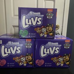 Luvs Diapers Each Box $15 Firm