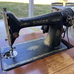 Antique Singer Electric Sewing Machine