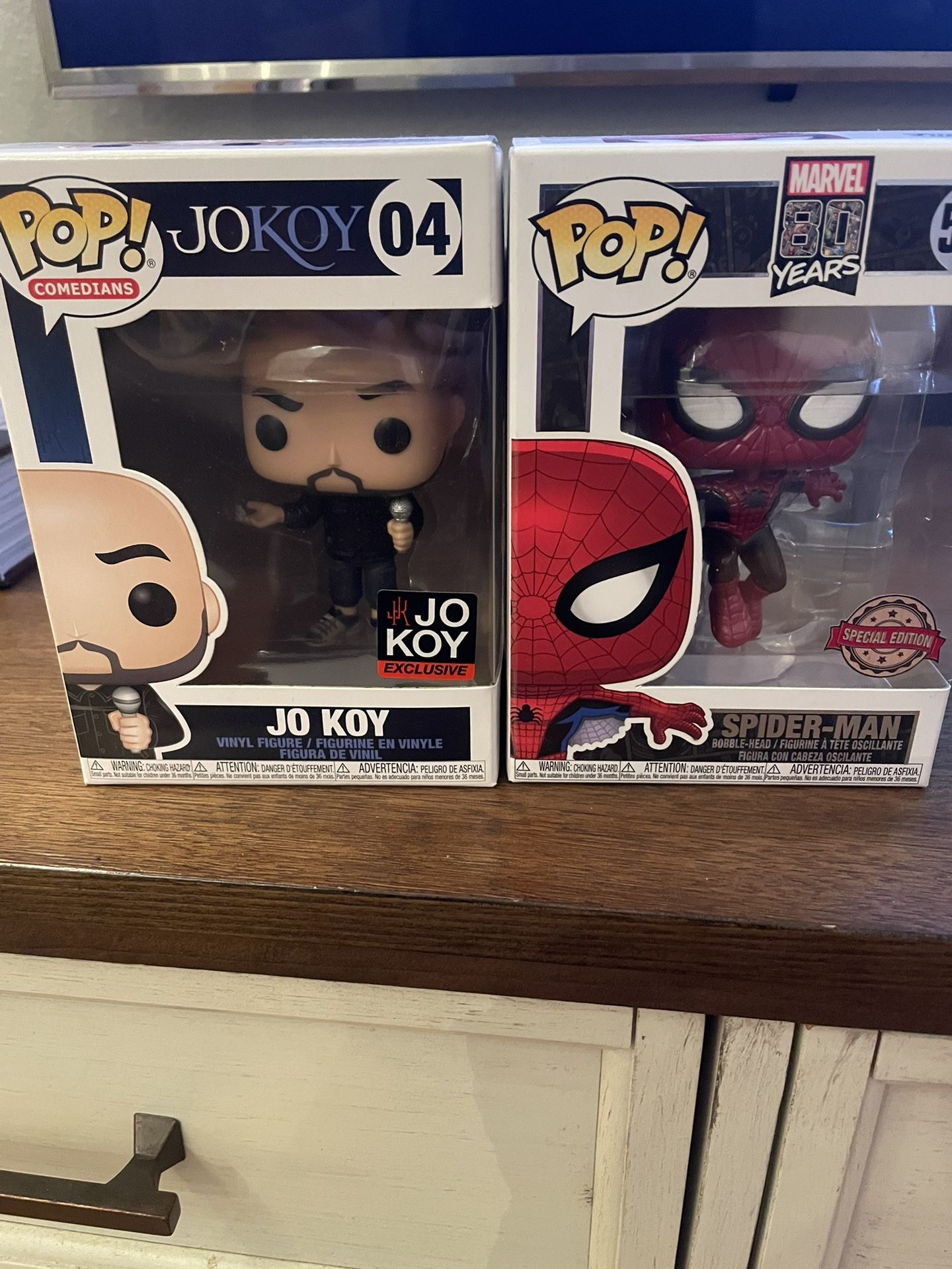 Jo Koy and Spiderman Funko’s