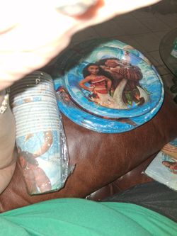 Moana Party Supplies 2 Plates 2 Cale Plates 1 Napkin   And 20 Cups