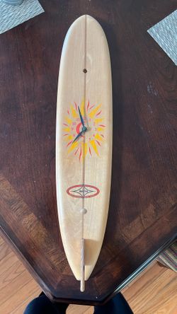 Surfboard Clock 21”