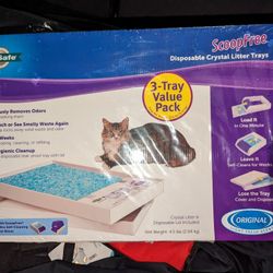 PetSafe ScoopFree Crystal Litter Tray Refills, Premium Blue Crystals, 3-Pack, 