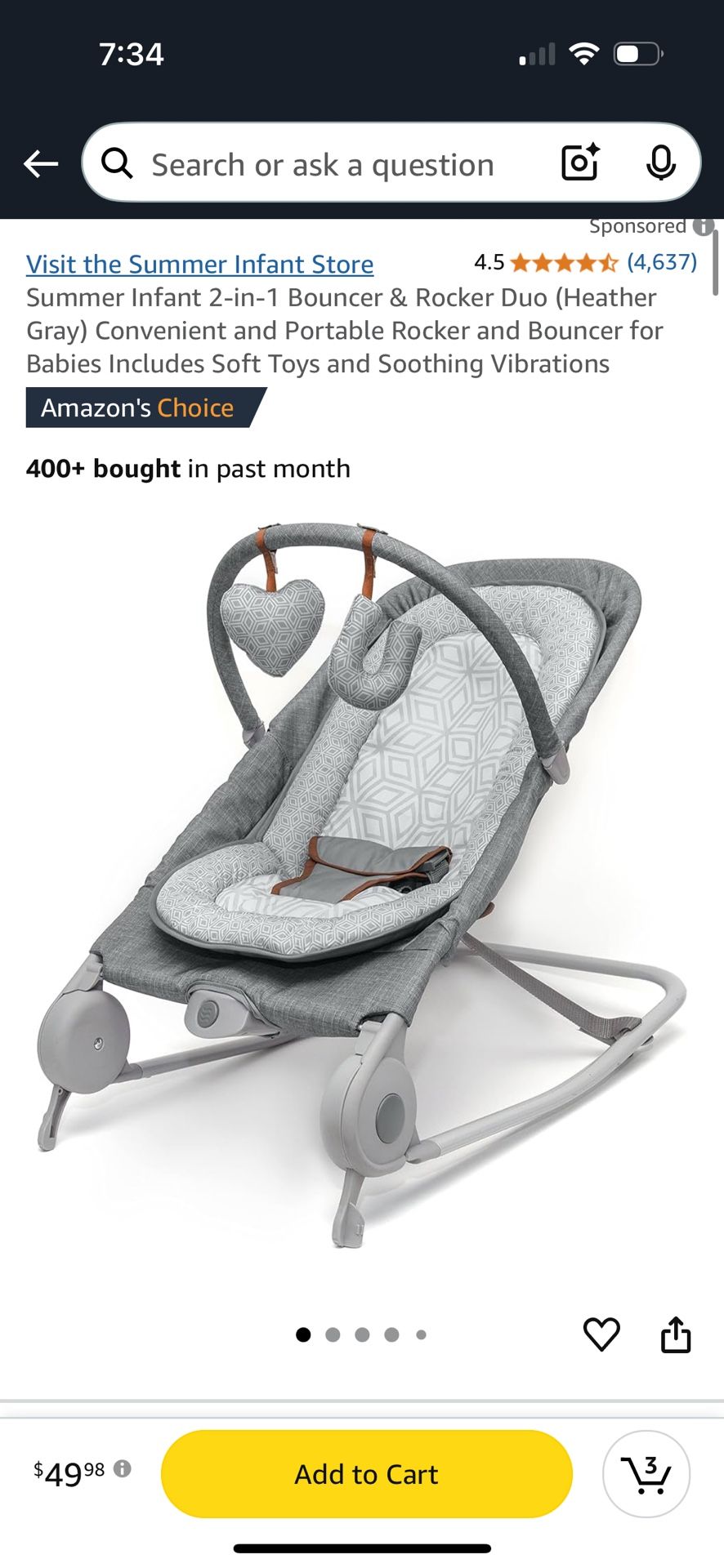 Summer Infant 2 In 1 Bouncer