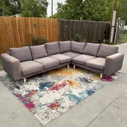 🚚 FREE DELIVERY ! Purple IKEA Sectional Couch 