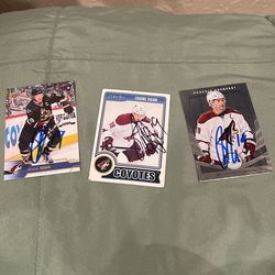 Shane Doan Sighned Cards Best Offer Gets Them 