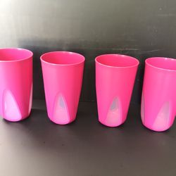 Set of 4 Tupperware Cups