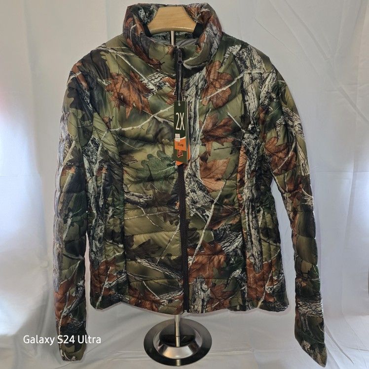 Women's Trail Crest Ultra Thermic Silk Padding Camo Coat Size 2X