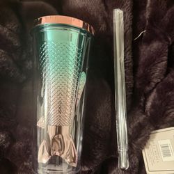 Beachcombers 12 oz Multicolor Mermaid Tail Tumbler