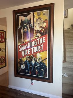 Vintage Movie Poster Very Large Smashing The Vice trust