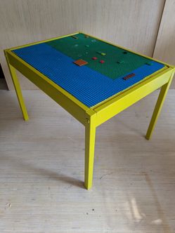 Kids Lego Table Made From Ikea + Chair