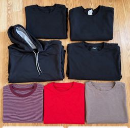Mixed Lot of 7 Tops Sweatshirts and Tees XL
