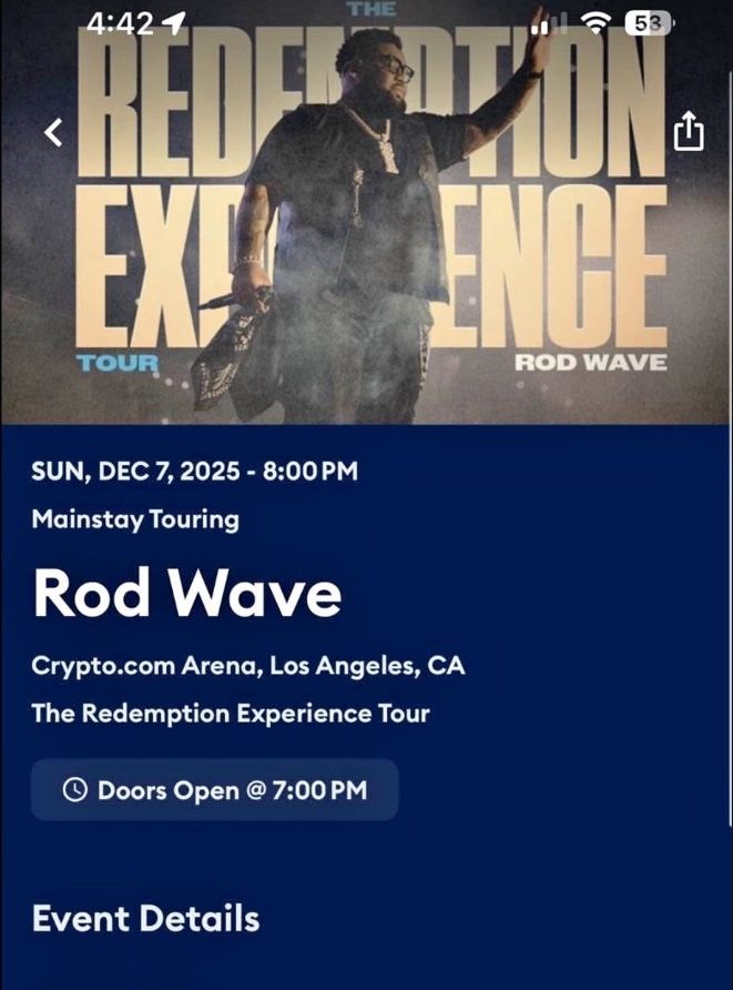 Rod Wave Concert 