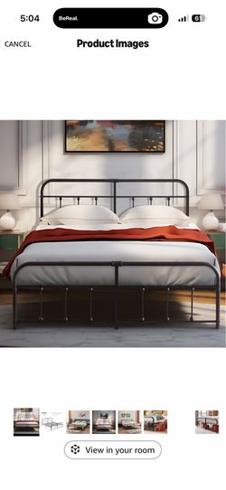 King size bed frame