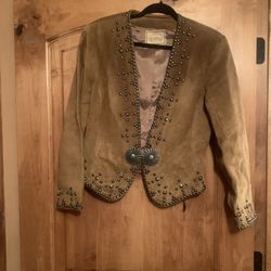 Double D Ranch Wear Suede Leather Jacket
