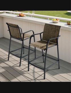 Outdoor Bar Stools Set of 2
