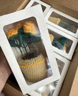 Crochet Flowers & Knitted Flower Bouquet – Crocheted Flower Bouquets, valentines