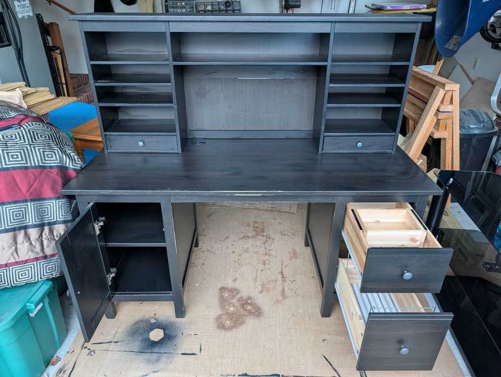 IKEA Hemnes desk and top shelf unit