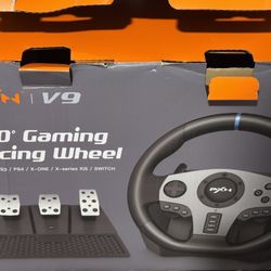 Steering Wheel Gaming Set