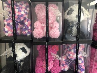 Happy Mother Day Sale 15” Rose Bear