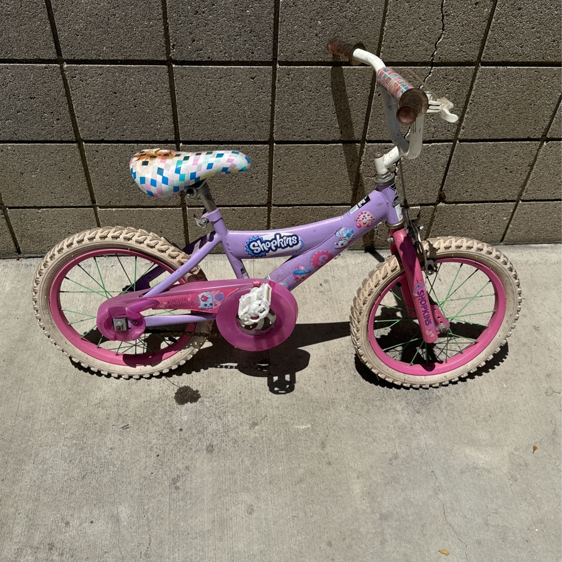 Shopkins Kids Bicycle FREE