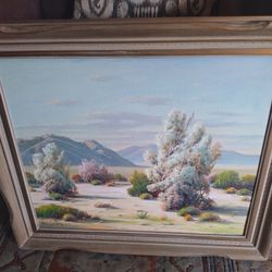 Paul Grimm “Desert Smoke Trees” Painting 