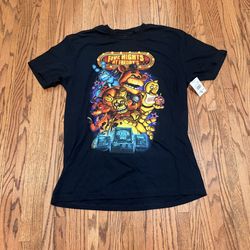 Medium Universal Halloween Horror Nights HHN Five Nights At Freddy's FNAF Black T-Shirt