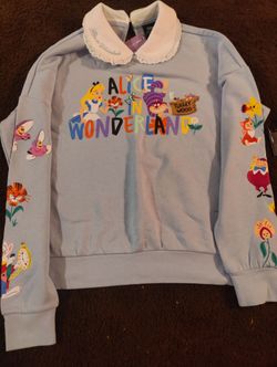 Alice In Wonderland Collared Pullover