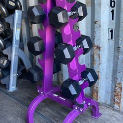 New Dumbbells With Rack