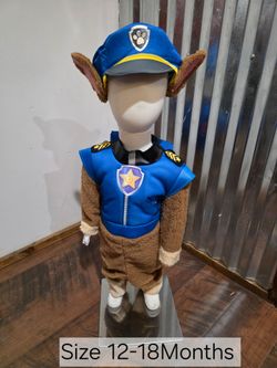 New Paw Patrol Costume ( Chase)