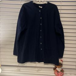 Navy Blue Corduroy Jacket