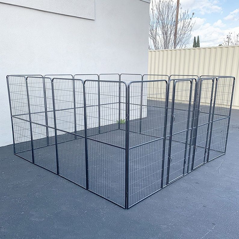 New in box $290 Heavy Duty 10x10x5ft Tall Pet Playpen 16 Panel Dog Crate Kennel Exercise Cage Fence