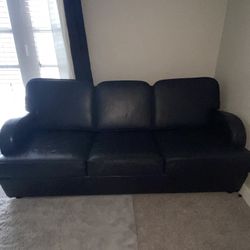 Black Leather Couch