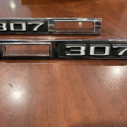 1969 NOS CHEVELLE 307 SIDE MARKER EMBLEMS