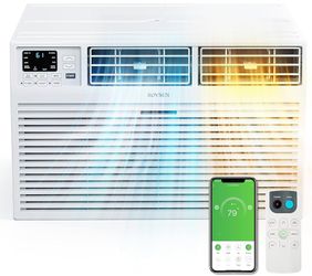 ROVSUN Smart 12000 BTU Through the Wall Air Conditioner with Heat, Wall AC Unit & Heater Combo with Remote, APP & Voice Control & Timer Fu