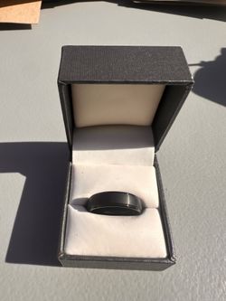 Men’s Tungsten Wedding Band - Black