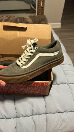 Vans Olive Green with Rubber bottom