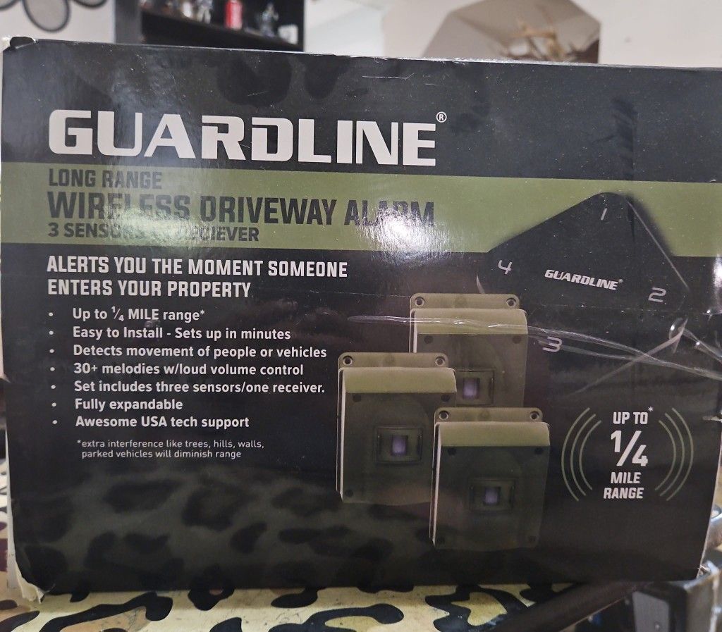 GUARDLINE 1320 FOOT RANGE WIRELESS DRIVEWAY ALARM