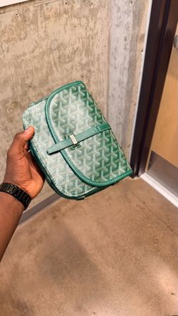 Goyard Mini Bag Green Coated Canvas