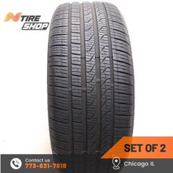Set of 2 Used  8.5/32  245/40R19  98H  Pirelli  Cinturato P7 All Season MOE Run Flat