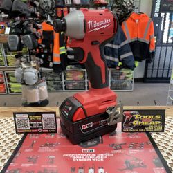 Milwaukee M18 18V Lithium-Ion Brushless Cordless 1/4 in. Compact Impact Driver (Tool Only)