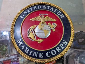 United States Marine Corps Emblem 10 Inch Resin Wall Plaque Decor