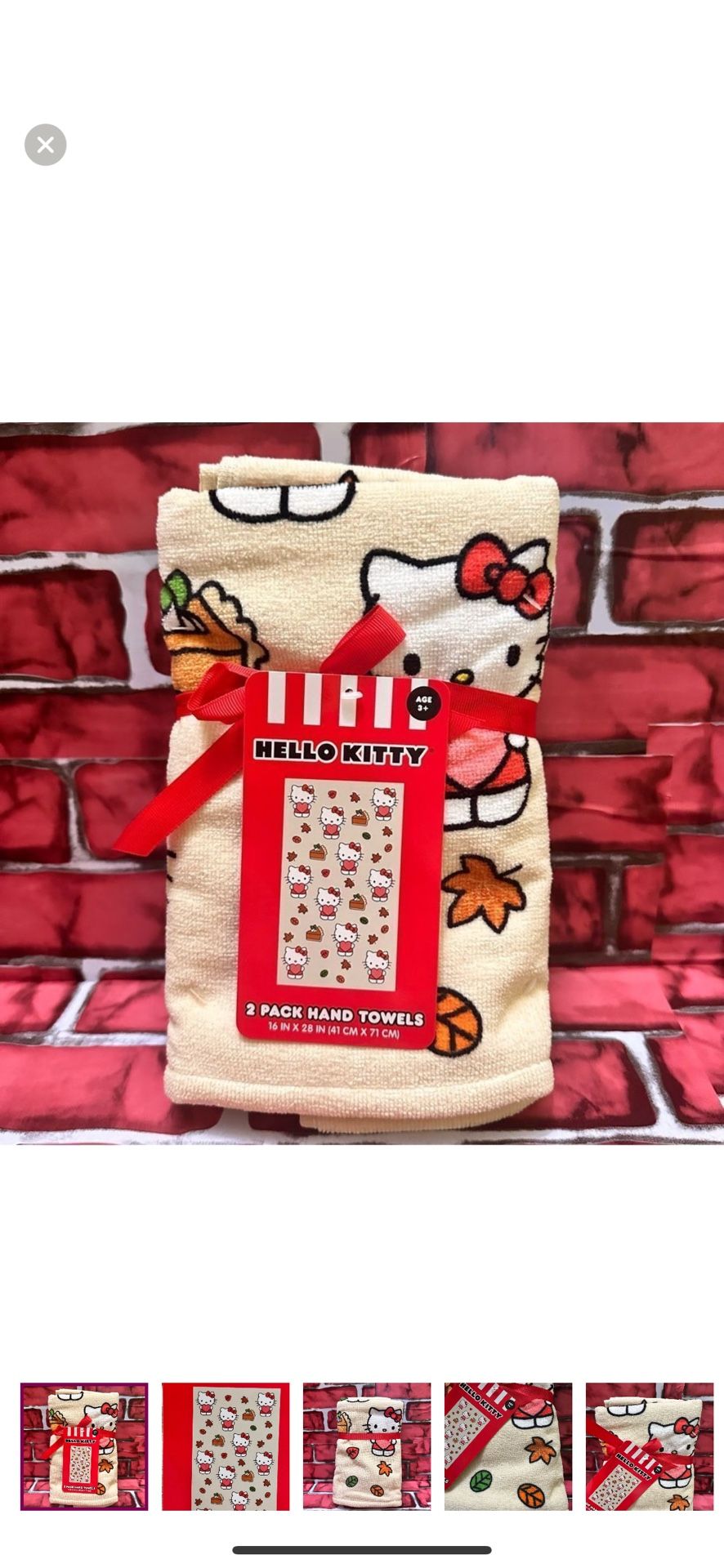 Hello Kitty Hand Towels 2 pack