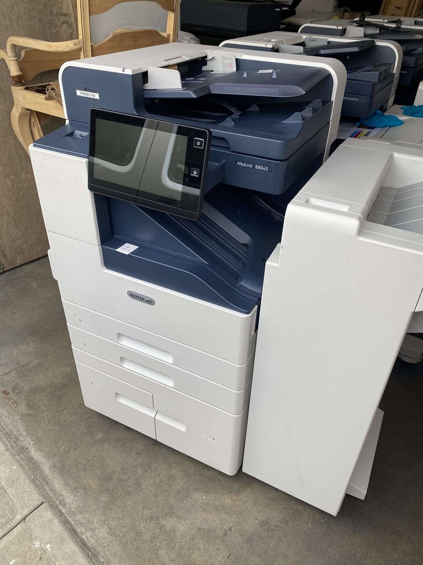 Xerox AltaLink B8045 Black & White Copier W / Staple Finisher Free Delivery