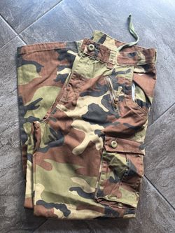 Cargo camouflage mens pants