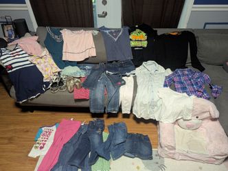 Assortment of toddler girl sized and adult women sized used clothes. Clean. $10 for everything