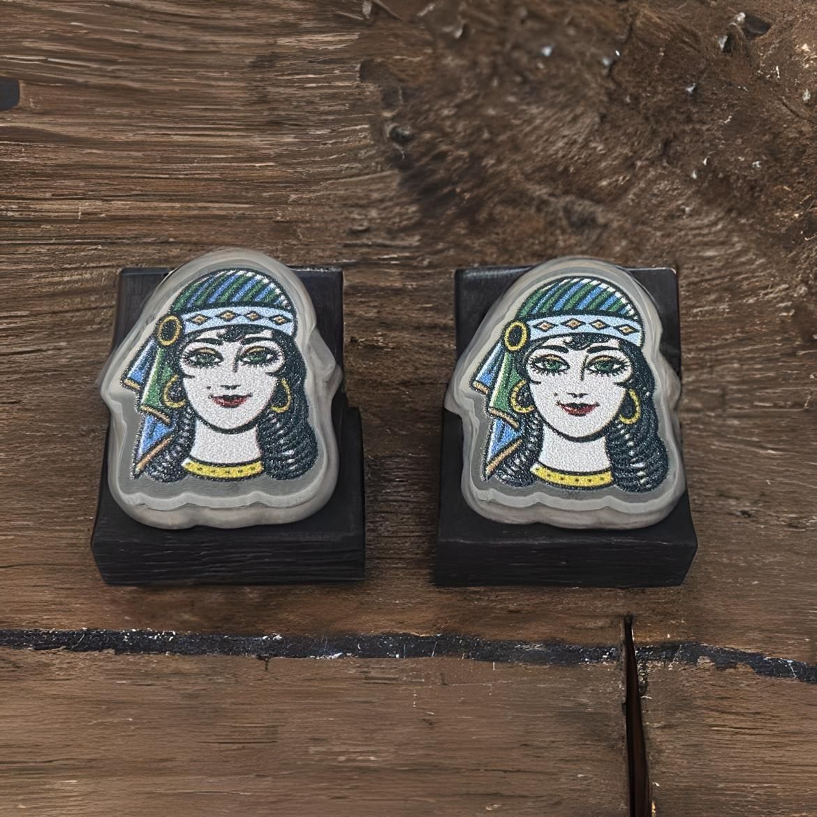Neo Traditional Gypsy Girl Stud Set BOGO!!👇🏻